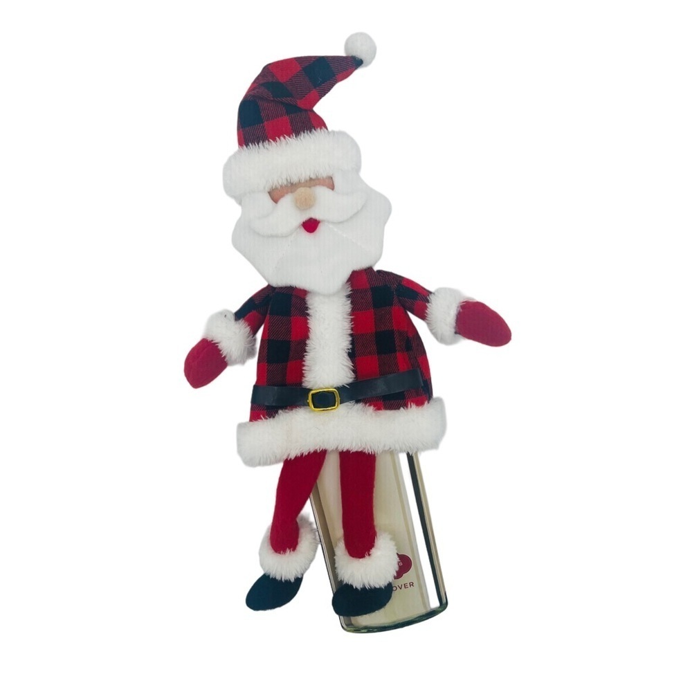 St. Nicholas Square Santa Wine Bottle Cover Gift